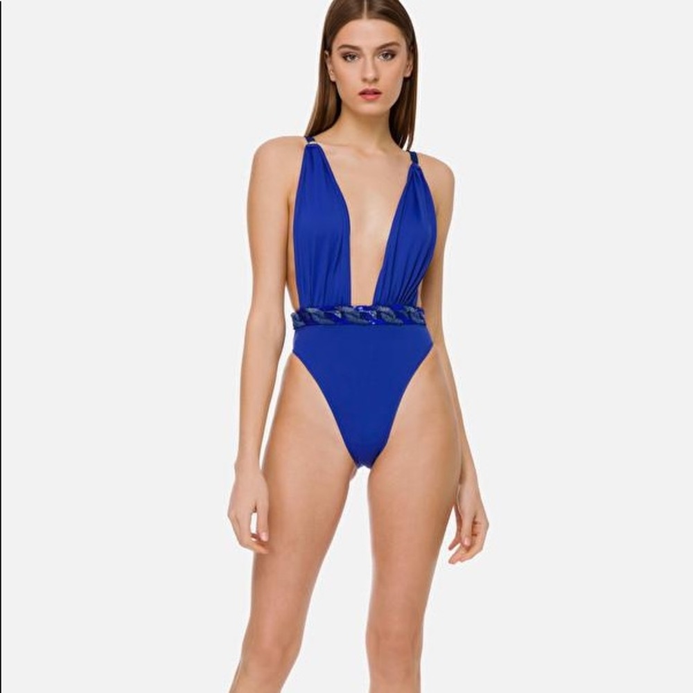 Cobalt Blue One-Piece Swimsuit